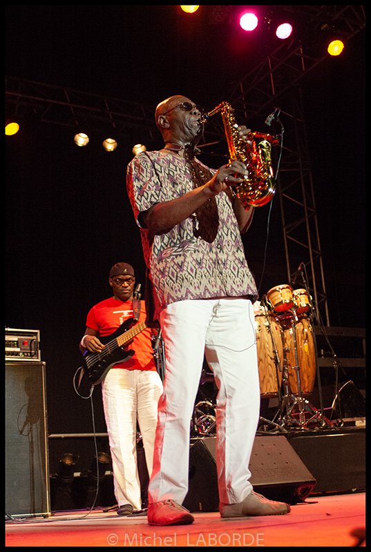 Manu Dibango aux arènes de Marciac le 04-08-2006