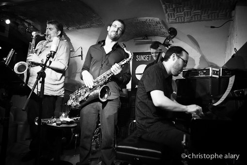 Tony Malaby, Matthieu Donarier, Stéphane Kerecki et Yaron Herman (guest)
