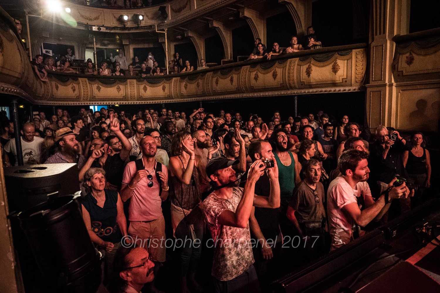 Le public du Jazz Mix au théâtre de Vienne