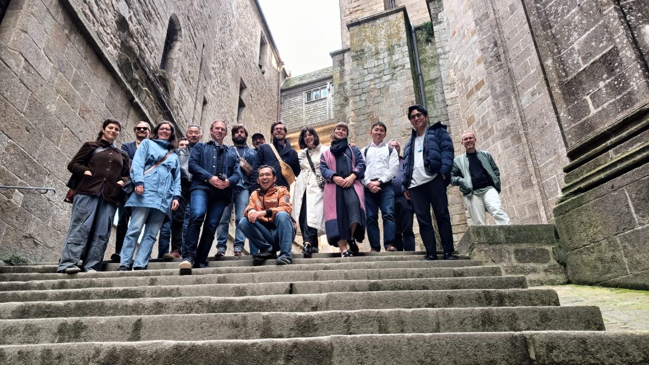 Les membres de la délégation au Mont Saint Michel (c) Agus BASUNI Warta Jazz