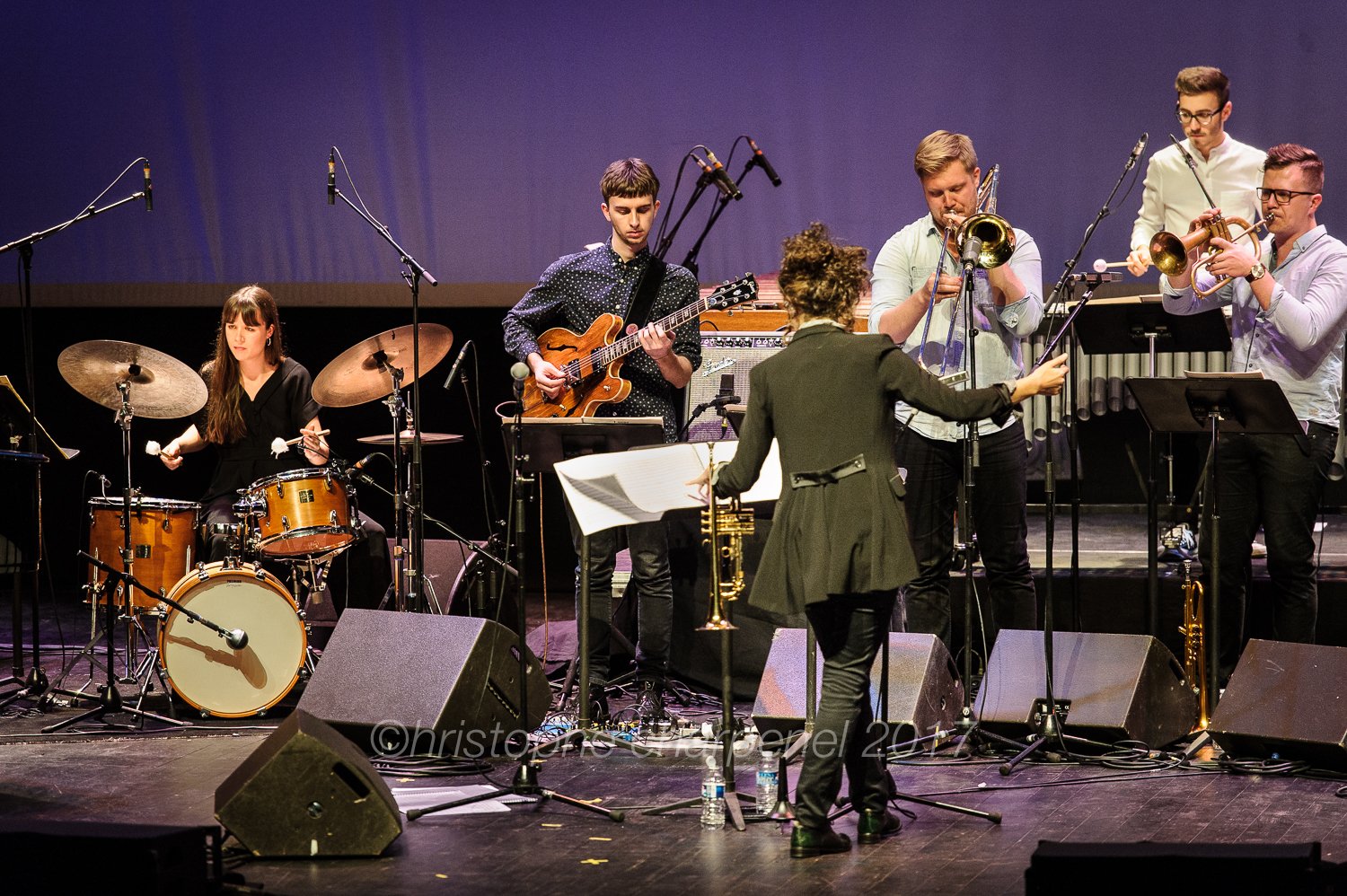 Une section de l'Euroradio Jazz Orchestra