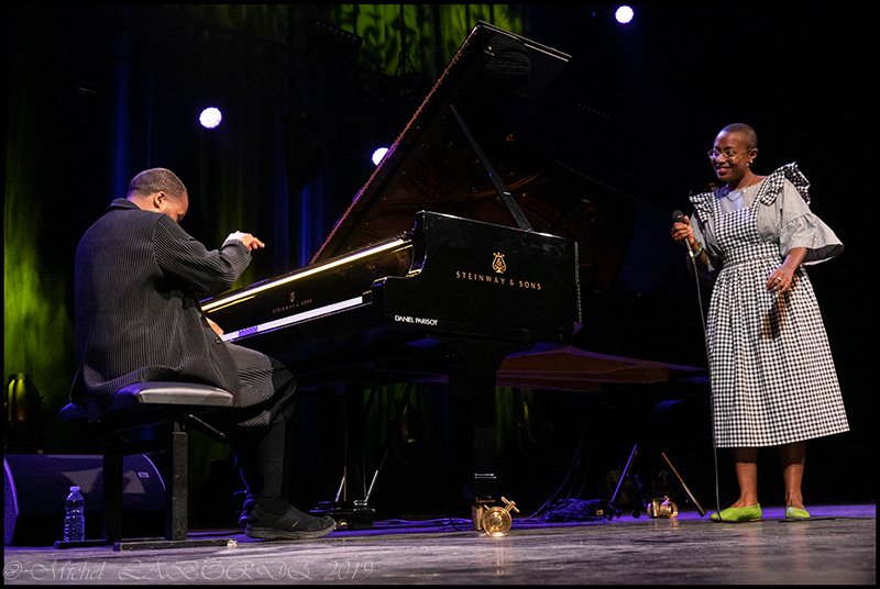 Cécile McLorin Salvant, Sullivan Fortner, le 10 août 2019.
