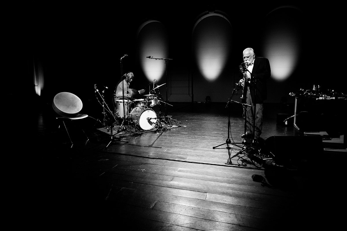 Peter Bröztmann et Hamid Drake