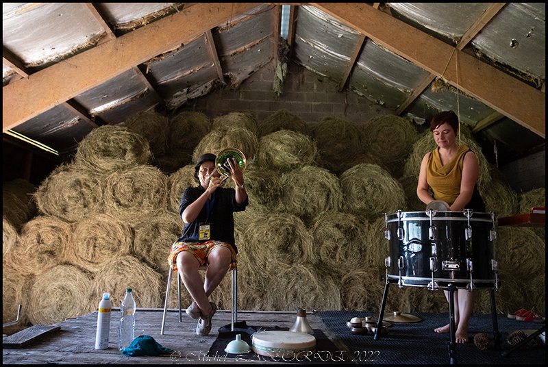 Christiane Bopp, Núria Andorrà ; hameau d'Ayrues (Gèdre) 13 juillet 2022.