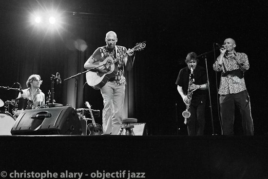 Trio impro Sclavis, Perraud et Poulsen + Dgiz (invité)