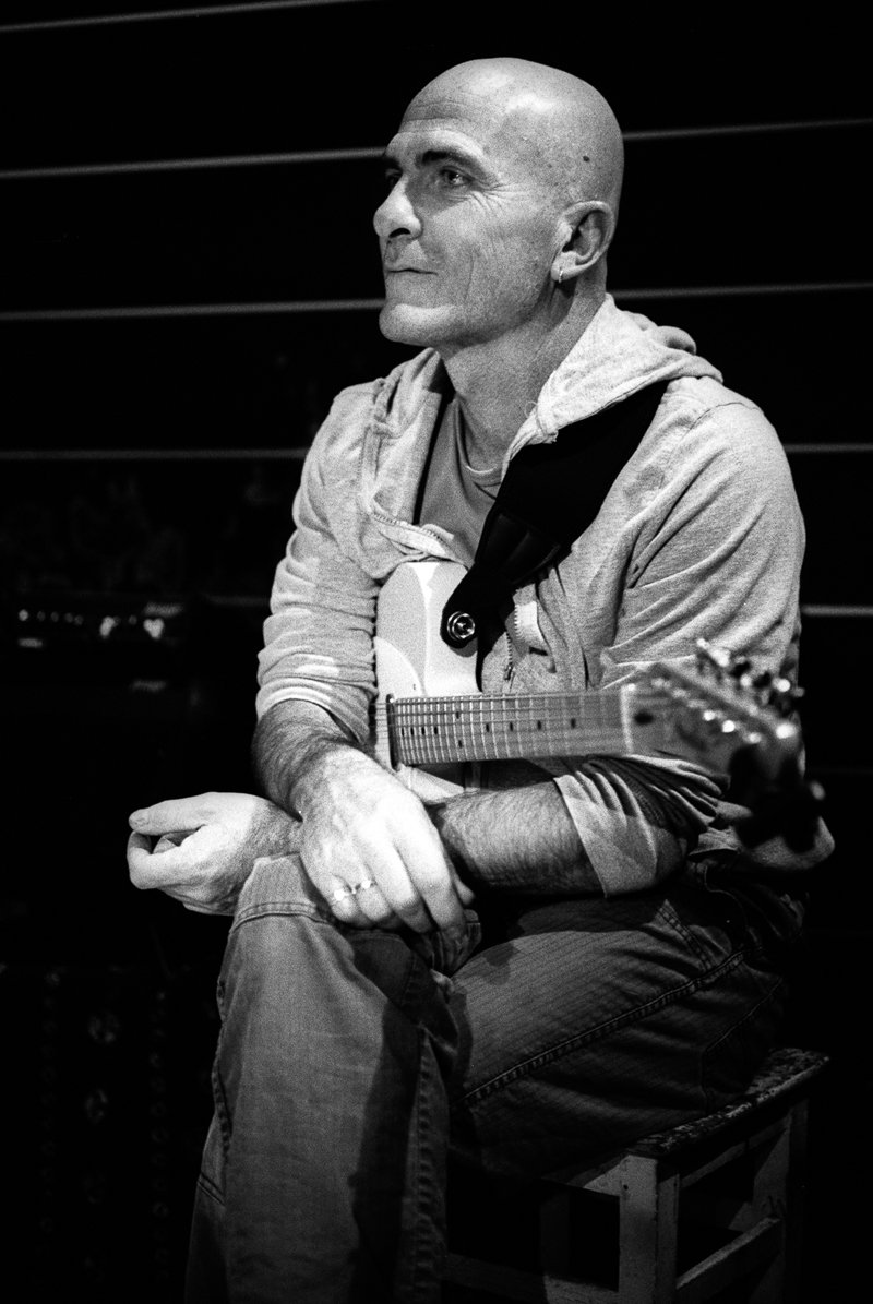 Rémi Charmasson avec Régis Huby à l'Atelier du Plateau en 2009