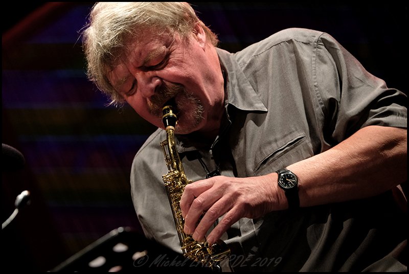 John Surman, Abbaye le 10 mai 2019.