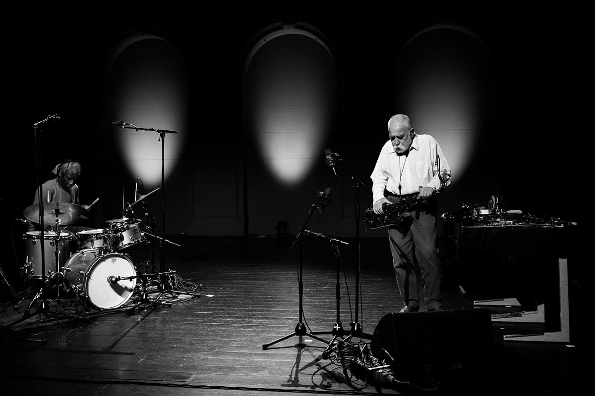 Peter Bröztmann et Hamid Drake