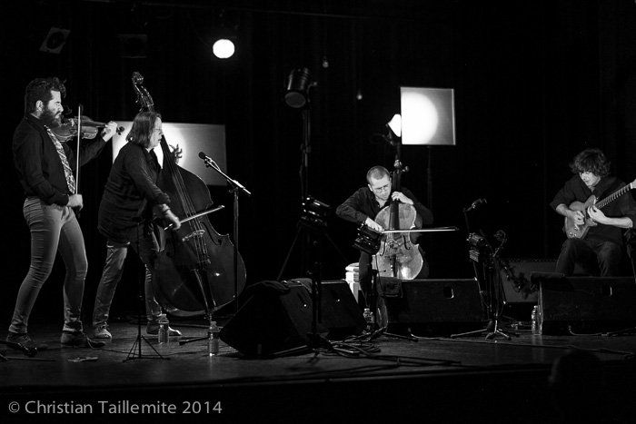Théo Ceccaldi, Joëlle Léandre, Valentin Ceccaldi, Guillaume Aknine