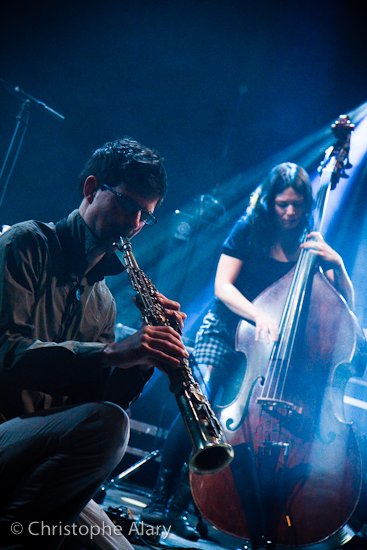 Yoann Durant, saxophone, Fanny Lasfargues, contrebasse