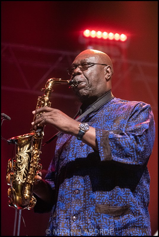 Manu Dibango, chapiteau de Marciac le 03-08-2019