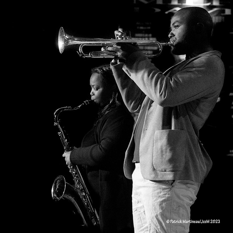 Camille Thurman et Wallace Roney Jr.