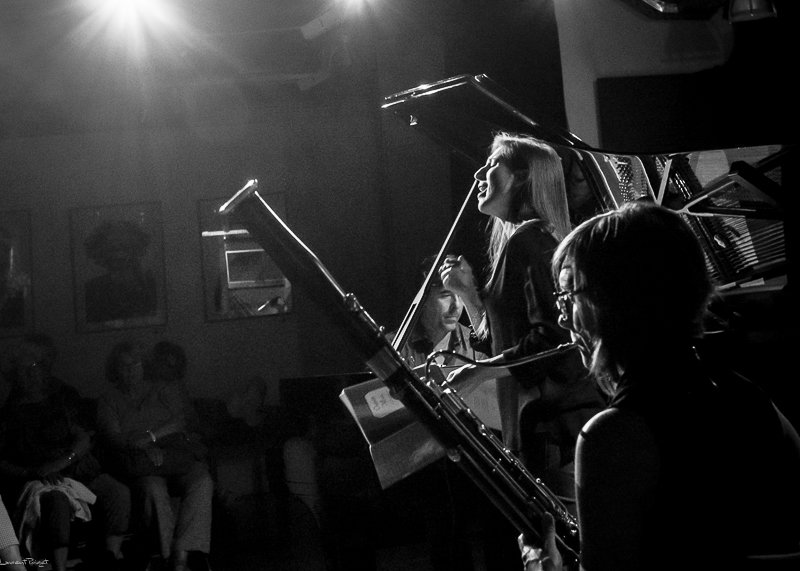 Katie Young, Claudia Solal et Benoît Delbecq