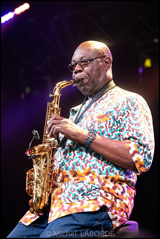 Manu Dibango, chapiteau de Marciac le 03-08-2019