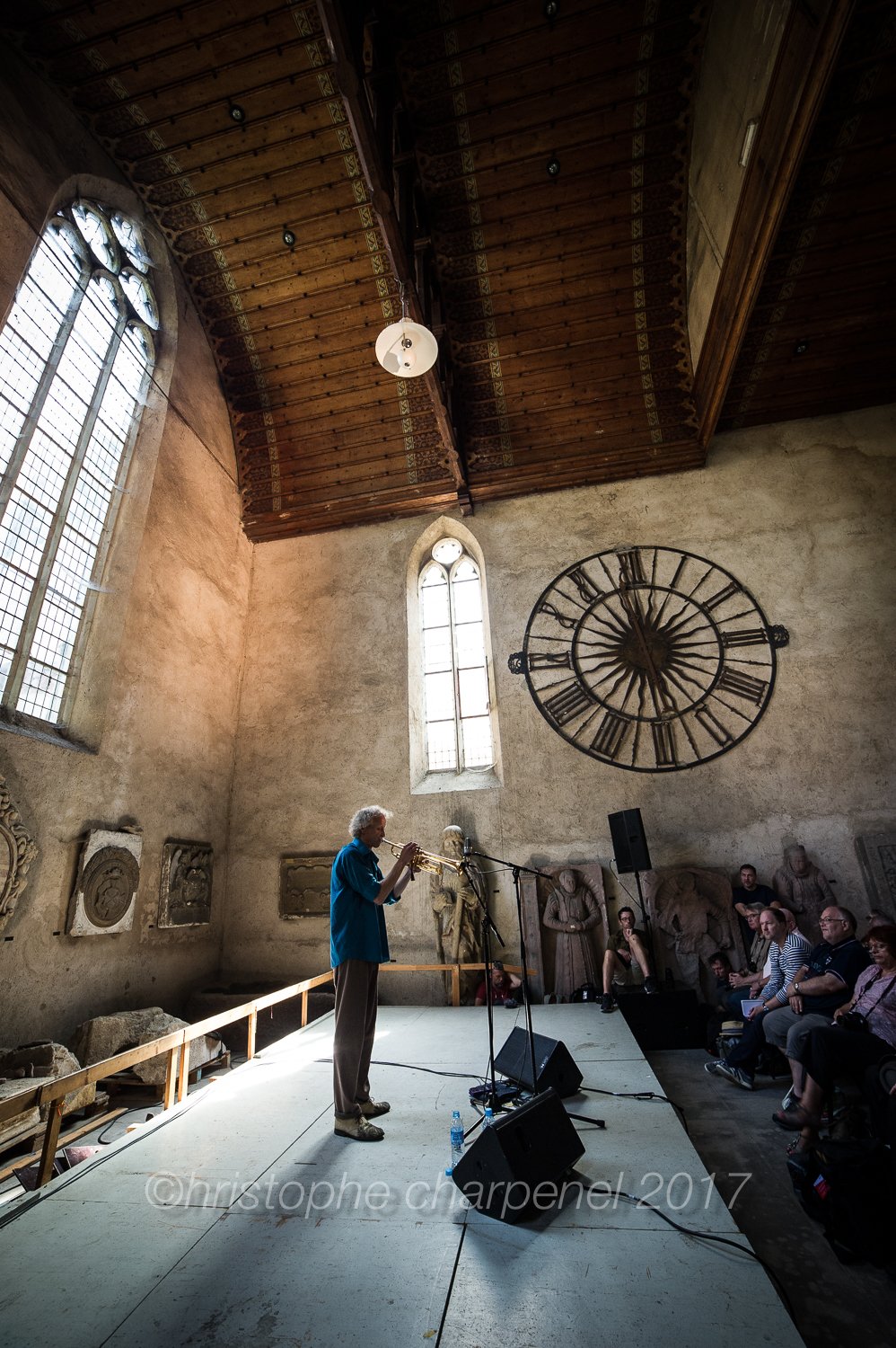 Franz Hautzinger à la chapelle Saint-Jean le 26 août 2017