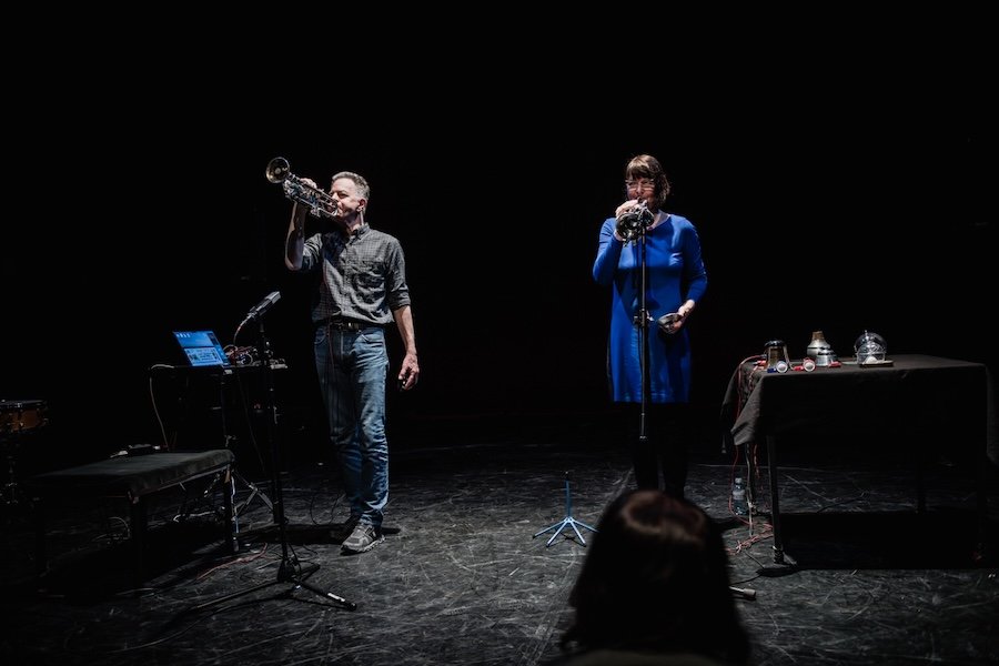 Nicolas Collins et Birgit Ulher © Marcandrea Bragalini