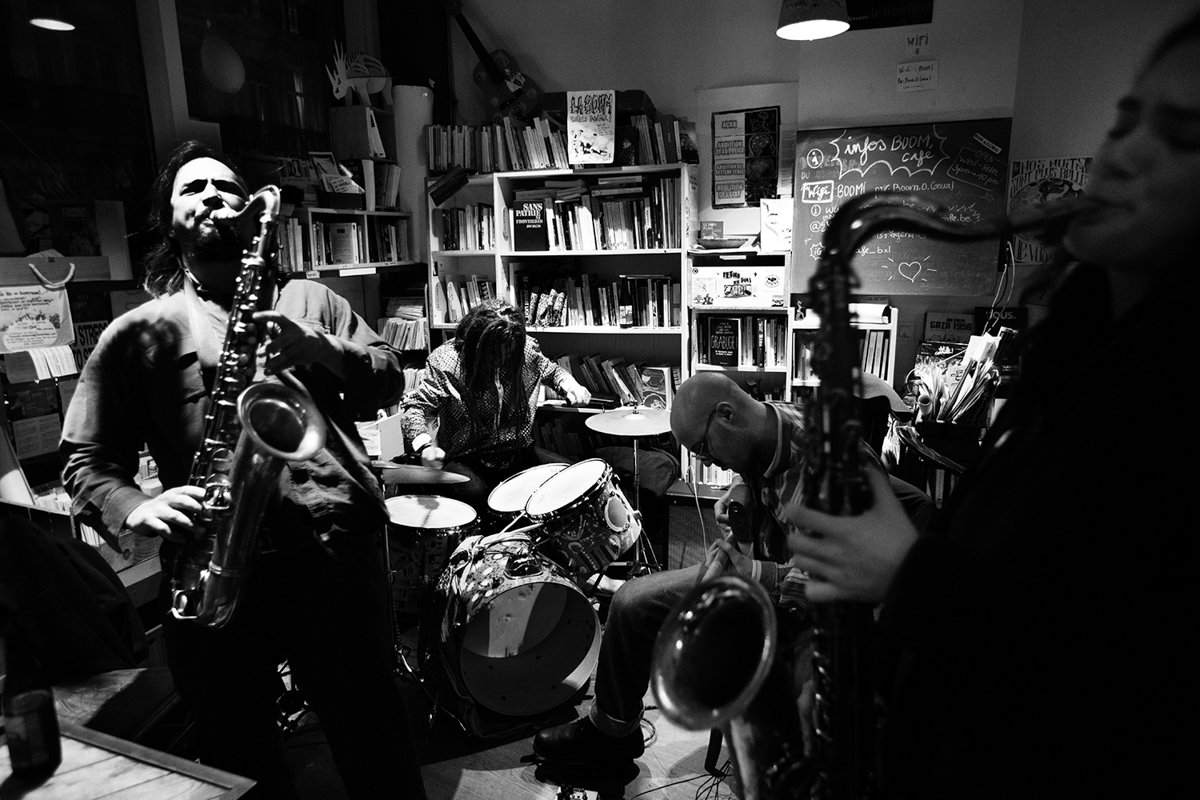 John Dikeman, Aleksandar Škorić, Manos Barkatsas et Ornella Noulet