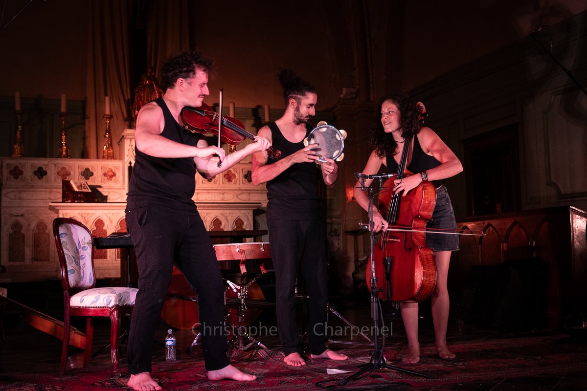 Marsa trio : Sylvain Rabourdin, Wadie Naim, Lina Belaïd